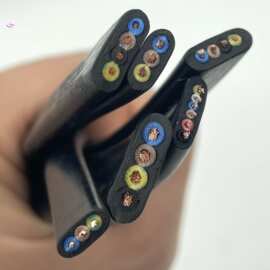 TVVB3芯0.5平方伸缩门扁线 电动门 卷闸门扁平电缆厂家直销纯铜