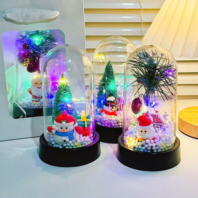 Papá Noel lámpara de noche árbol de Navidad muñeco de nieve de alto valor de la luz de atmósfera regalos de Navidad acompañantes regalos al por mayor