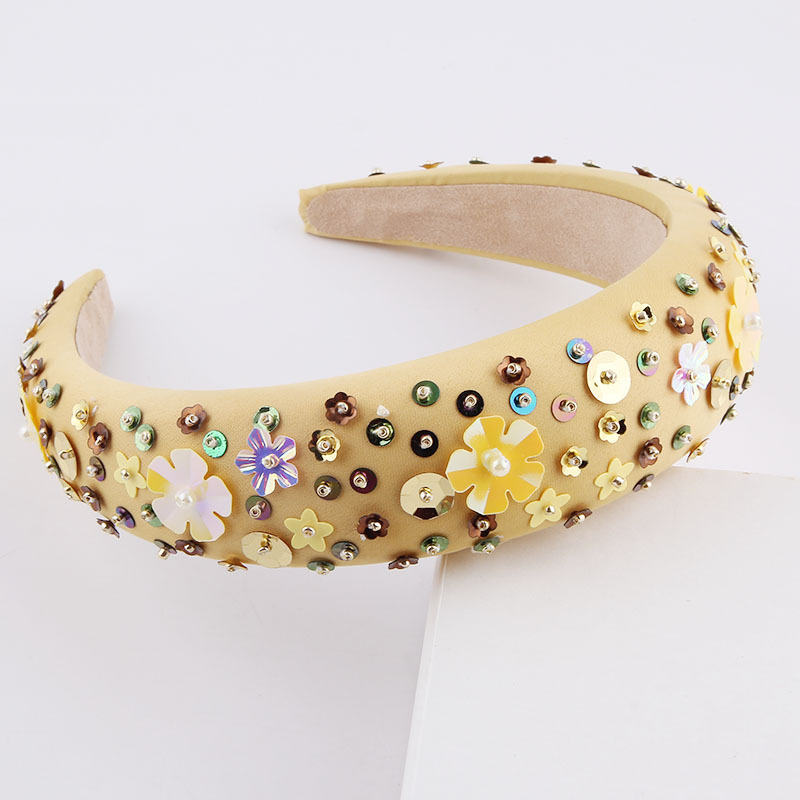 Fashion Particle Flower Sponge Headband display picture 7