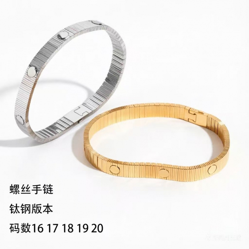 卡加条纹螺丝手链新款手工高版本设计表带不绣钢时尚女士男士