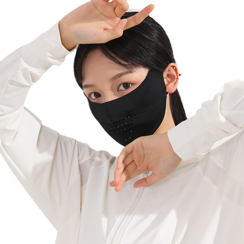 New Thickened Mask Black High Color Value Traceless Mask Summer Breathable Gradient Color Mask for Men and Women UV Protection