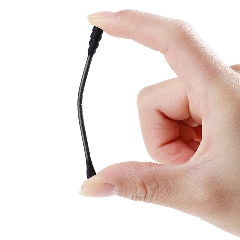 En caja hisopo de algodón negro Recolección de orejas hisopo de algodón blanco Selección de orejas limpieza blackhead desechable de doble cabeza hisopo de algodón reemplazo de cabello