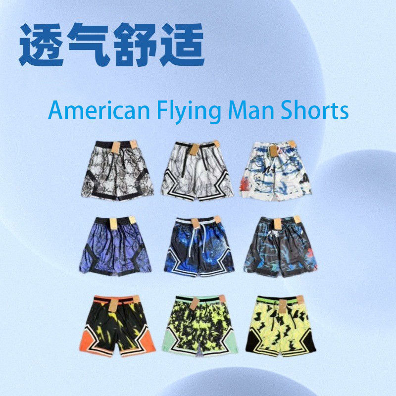 New American-Style Aj Air Jordan Fashion Breathable Quick-Dry Sports Shorts Training Shorts Basketball Shorts Soccer Shorts