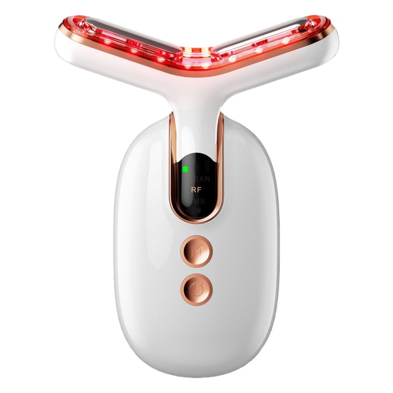EMS micro-actual cuello belleza instrumento RF belleza importación instrumento reafirmante rejuvenecimiento de la piel instrumento Cara color luz masajeador image 1