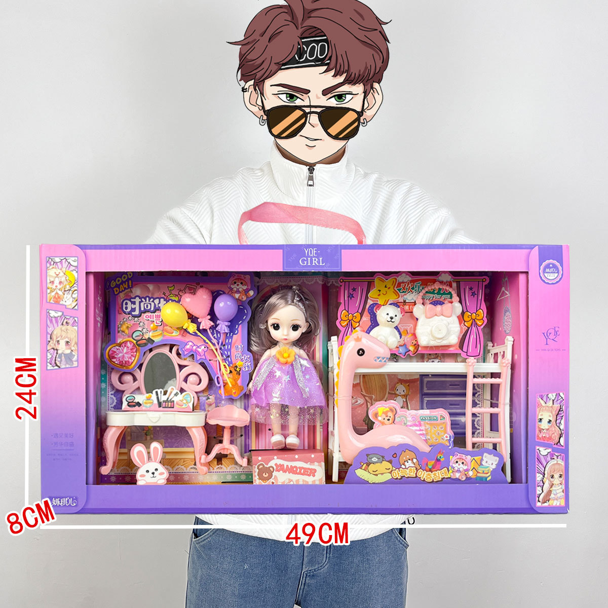 Barbie muñeca caja de regalo conjunto de entrenamiento regalos de muñeca princesa muñeca niña muñeca regalos de cumpleaños
