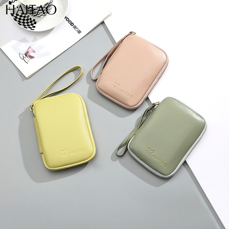 Bolsa de tarjetas, pasaporte, clip, bolsa de llaves, cremallera multifuncional, bolsa de cambio en un solo documento, bolsa de almacenamiento para lápiz labial, bolsa de auriculares