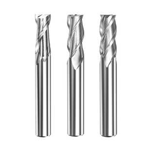 Four-Edged White Steel Milling Cutter, Two-Edged High-Speed Steel Two-Edged Keyway Milling Cutter, Four-Edged Aluminum-Containing Fully Ground Straight Shank End Mill, Two-Edged
