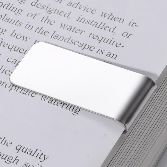 YB Amazon a personalized laser logo book clip notebook clip metal wallet card clip
