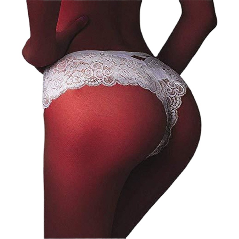 Hot Sexy Underwear Low Waist Large Size Underwear Women's Seamless Thong Sexy Lace Briefs