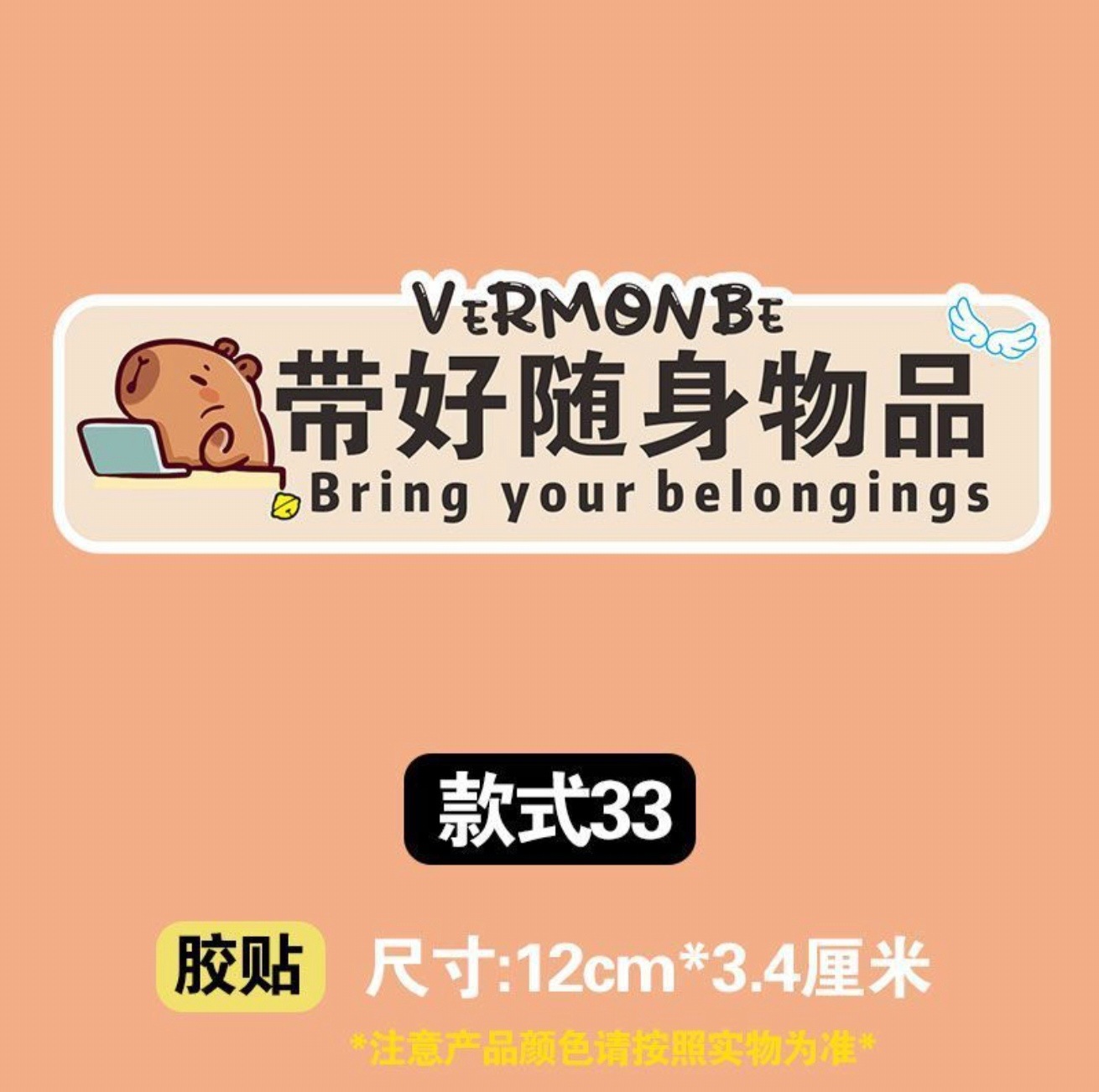 Bring your belongings