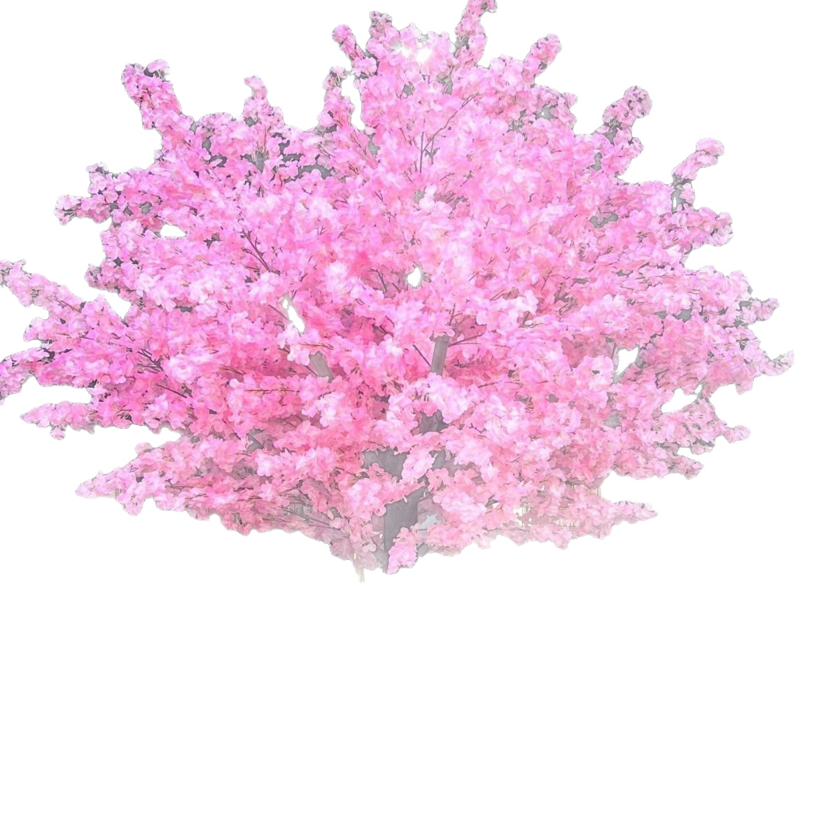 Gran árbol de cerezo de simulación del vestíbulo del hotel de bodas paisajismo árbol artificial jardín interior decoración flor árbol falso árbol popularidad en línea