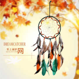 原创新款捕梦网羽毛挂件家居墙上装饰创意生日跨境厂家一件代发