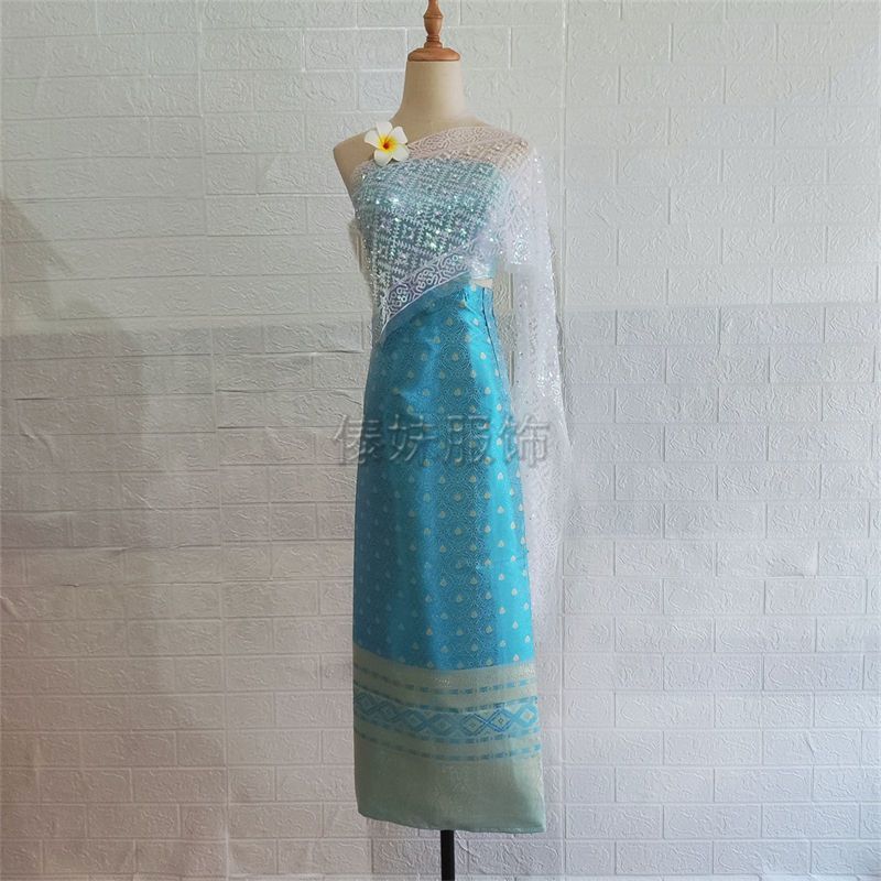 Blue skirt, set, cloak, 3 piece set