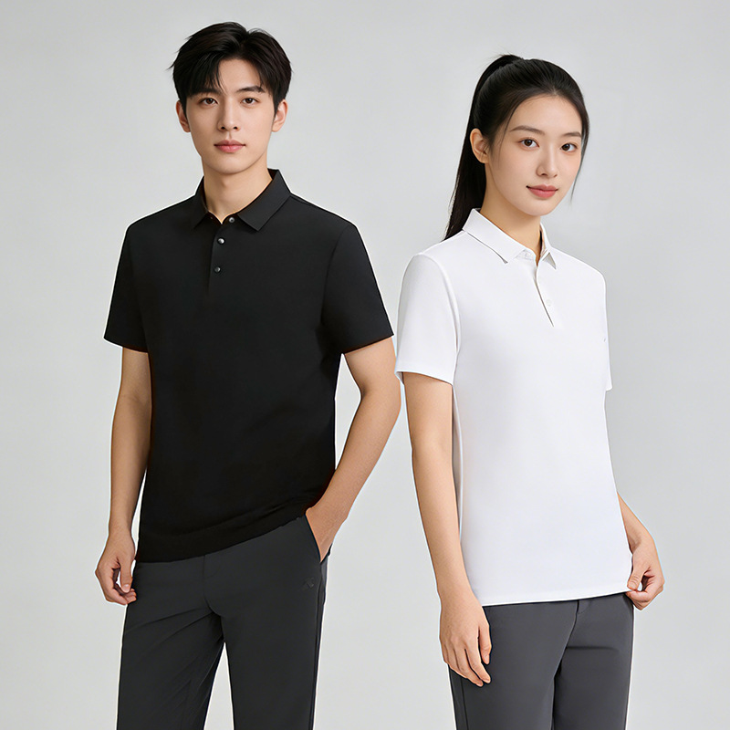 Summer Short-Sleeved Polo Shirts with Custom Printed Logos, Corporate Work Clothes, Team Clothing, Custom-Made Lapel T-Shirts, Work Clothes