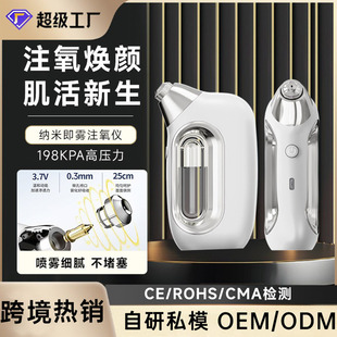 Beauty Salon Special Oxygen Injection Device, Facial Water Light Essence Introduction Hydration Device, Household High-Pressure Nano Atomization Sprayer