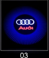 Audi Luz de bienvenida a4l Q5 a6l A3 Q3 luz láser proyección decorativa puerta lateral luz especial modificación Cableado-libre