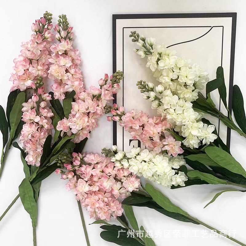 Original Factory Simulation Flowers Exotic Single Violet Hyacinth European Style Landscape Wedding Home Living Room Decoration Flower Arrangement