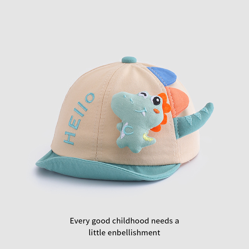 Sombreros infantiles primavera y otoño para niños sombreros de lengua de pato bebés sombreros de borde suave bebés 1 - 2 lindos sombreros casuales de algodón 48CM