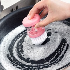 Kitchen pan cleaning miracle hydraulic pan scrubber non-stick oil dishwashing brush cleaning brush liquid pan brush household decontamination brush