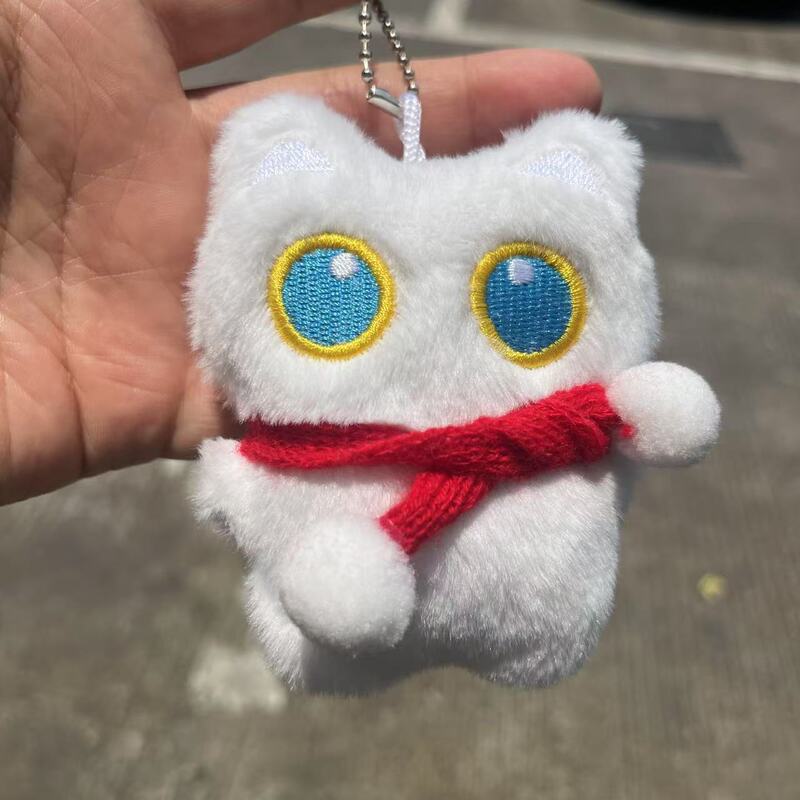 きしむ漫画猫家族ぬいぐるみキーホルダー小さな鼻猫ペンダントスクールバッグ人形ペンダントギフトトレンド|undefined