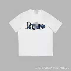 D COLLECTION Streetwear Americana High-Street Short-Sleeve T-Shirt for Men & Women Casual Summer Unisex Hip-Hop Loose Fit Tee