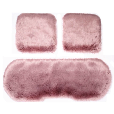 Thickeneded Warm Plush Three-Piece Set | Seat cushion, seat cover