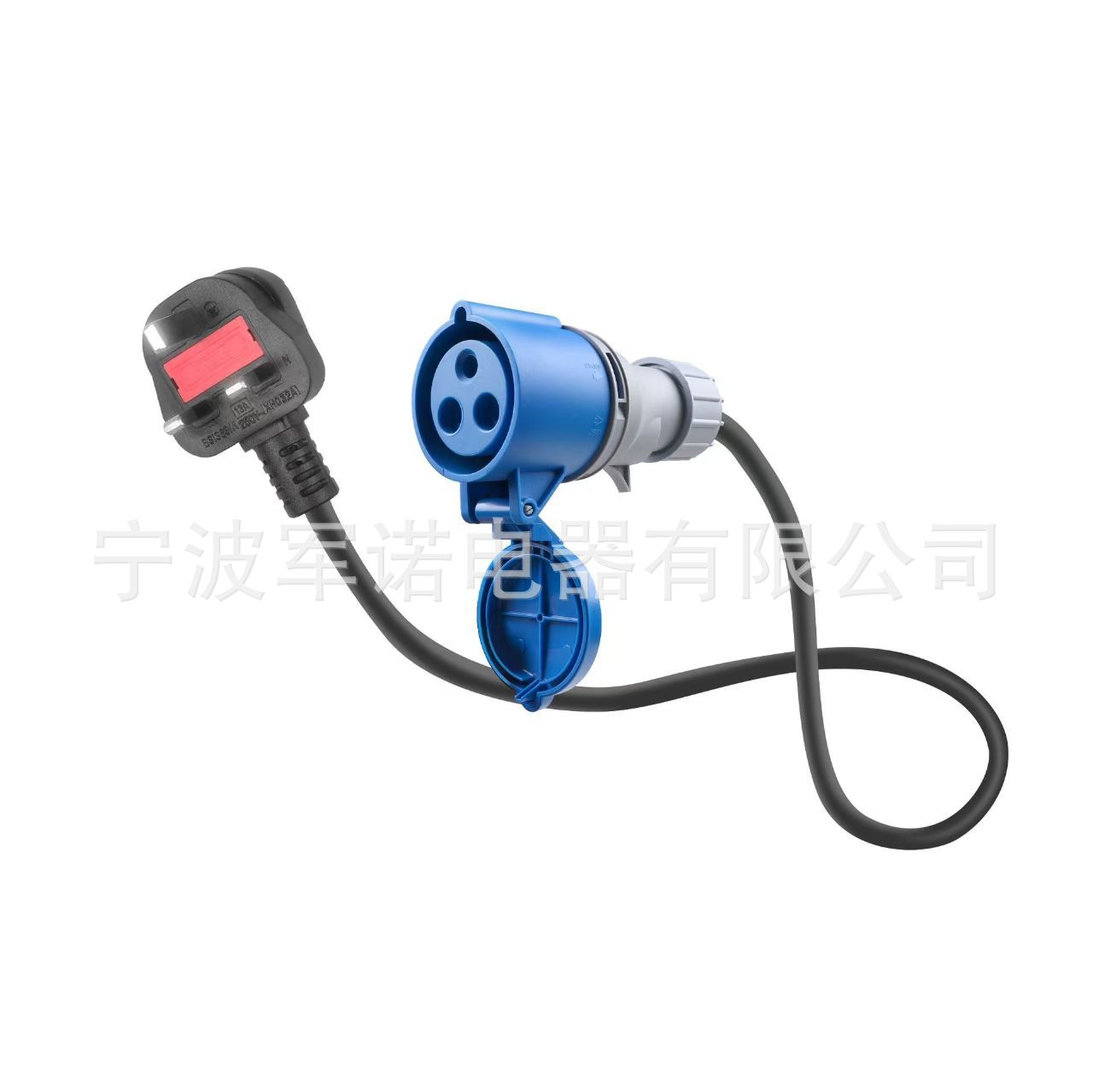 BS英标转16A工业母座电源线 IP44防水工业延长线大功率电源线批发