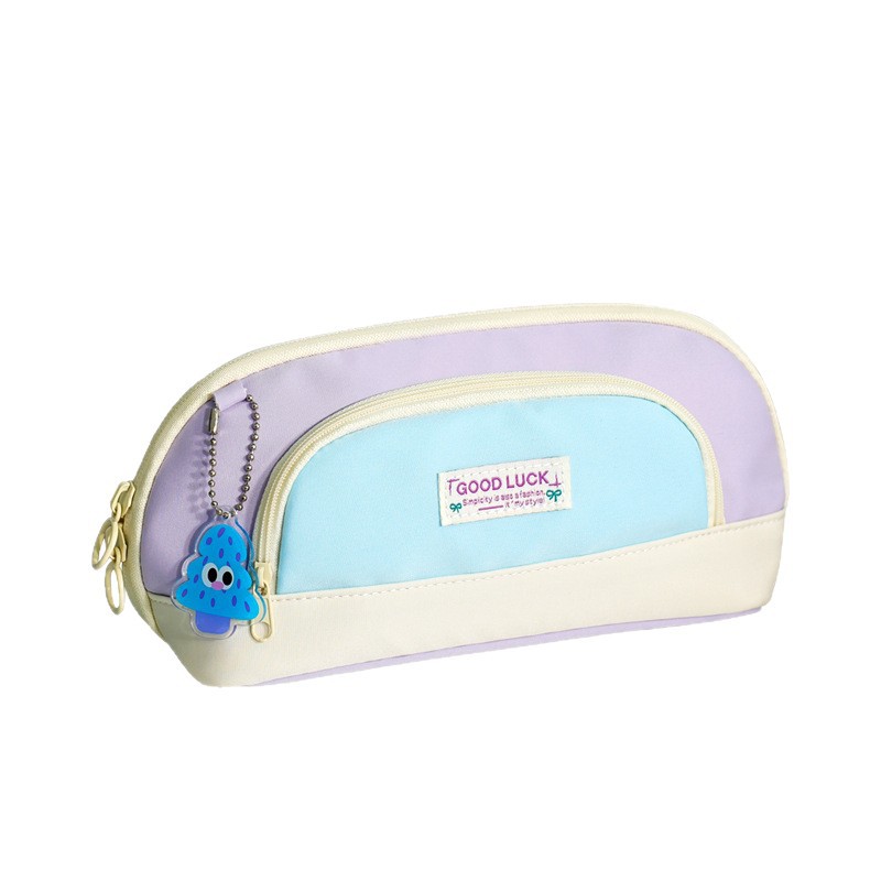 Nuevo estuche para lápices con hebilla magnética de dopamina, de gran capacidad y diseño abierto, estuche de alto valor para estudiantes de primaria y secundaria.