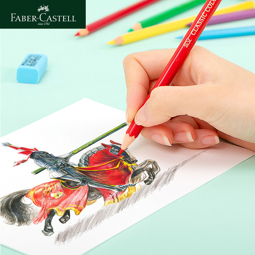 Faber-Castell 72-color oily colored lead 48-color 100-color Castle German colored pencil hand-painted beginner students