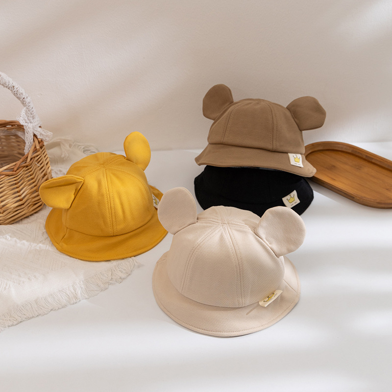 Enfants Unisexe Mignon Style Simple Ours Chapeau Seau display picture 1