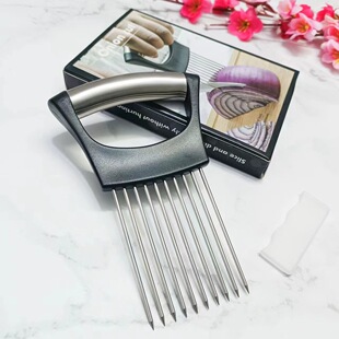 304 stainless steel onion needle holder onion insert kitchen supplies onion fork onion cut pine needles spot