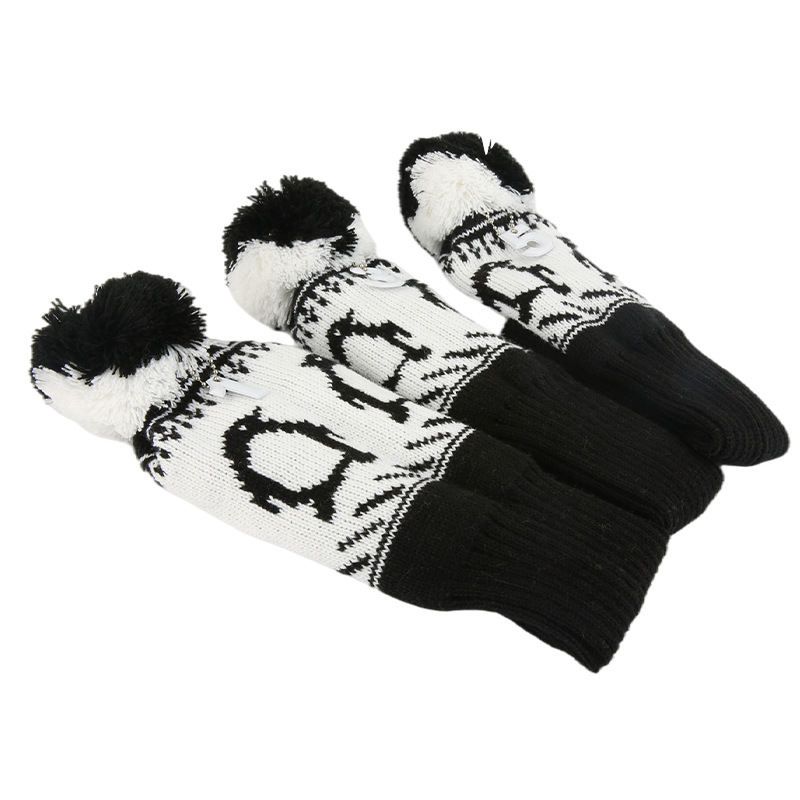 Los fabricantes suministran cubierta del club de golf cubierta de madera de punto cubierta del club de golf cubierta del patrón de punto cubierta de varilla transfronteriza venta caliente