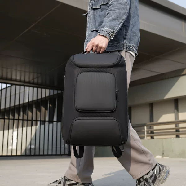 logo business leisure multi-function backpack usb rechargeable outdoor travel bag large capacity multi-layer luggage bag