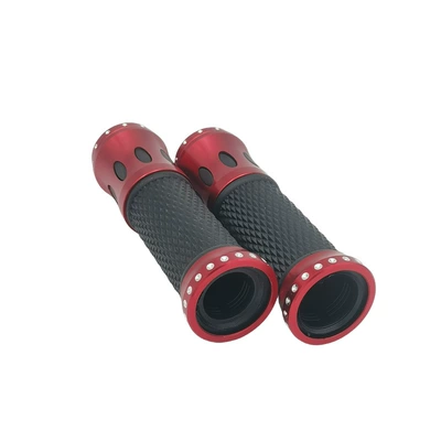 Jinbo Motorcycle Handlebar Rubber Motorcycle Handle Cover - red