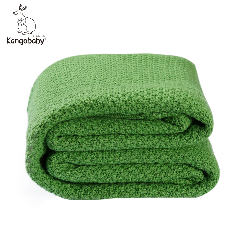 Spring And Autumn Cotton Baby Knitted Wool Blanket Europe And America All-match Shawl Thin Baby Cover Blanket Hug Quilt Cross-border Wholesale
