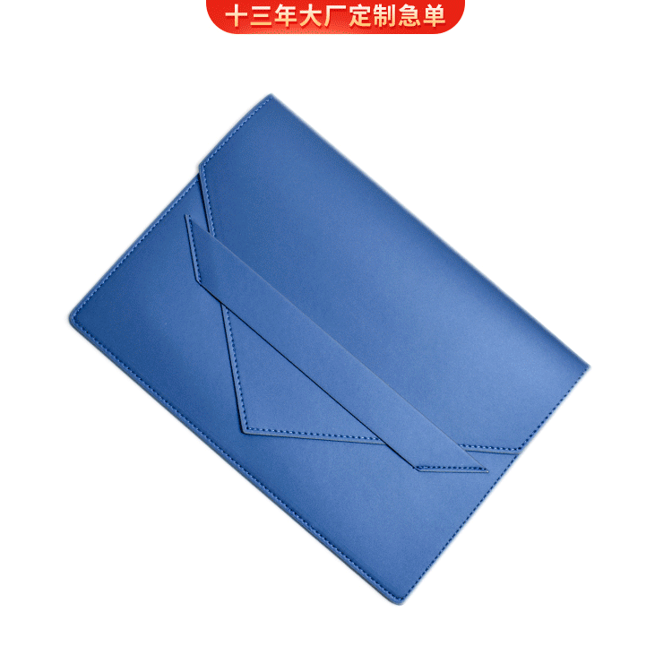韩版A4简约皮革文件袋 PU皮质男士手拿包插口式信封袋一件代发
