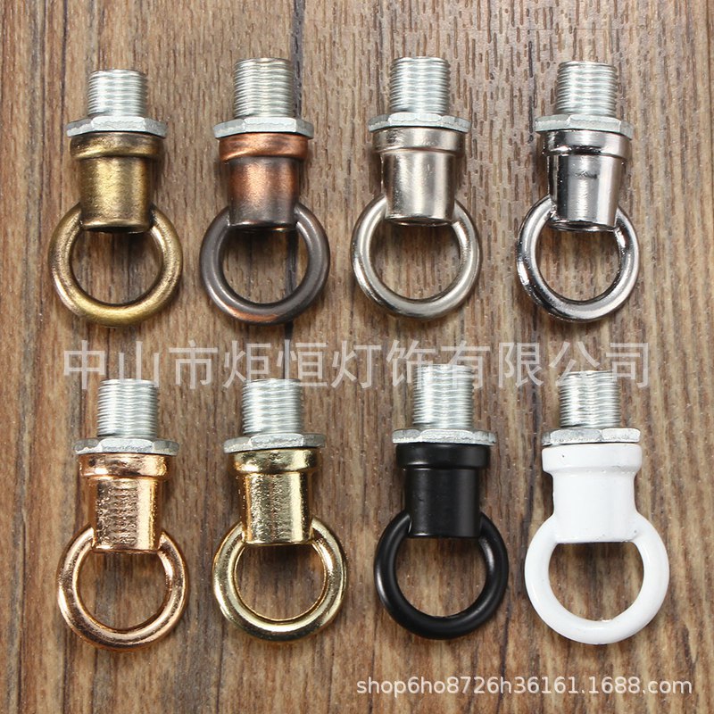 열린 닫힌 링 베어링 램프 후크 10mm 내부 치아 철 크리스탈 샹들리에 후크 램프