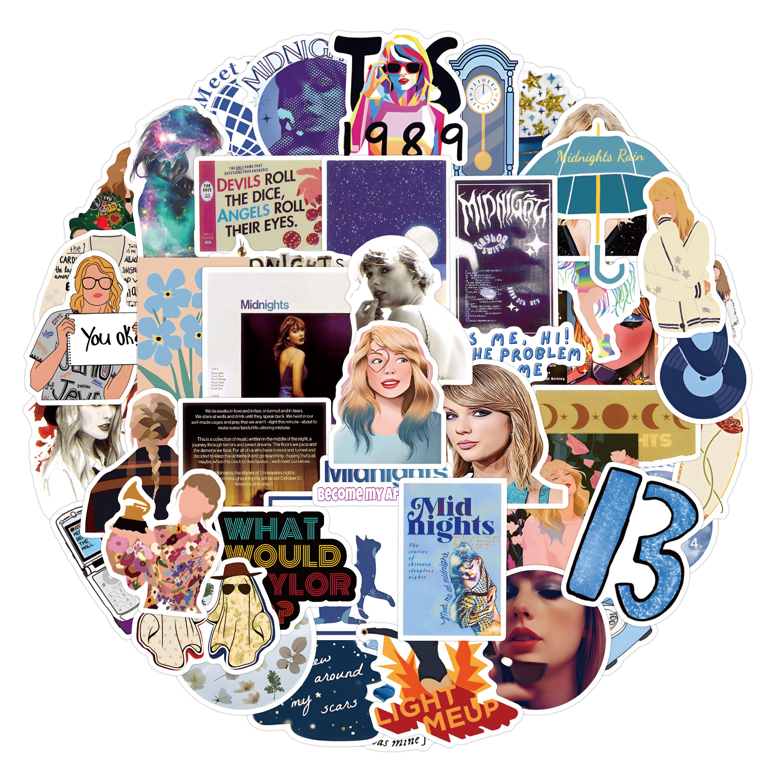 50/100 hojas cantante Taylor Swift etiqueta engomada del moho equipaje pegatina ordenador