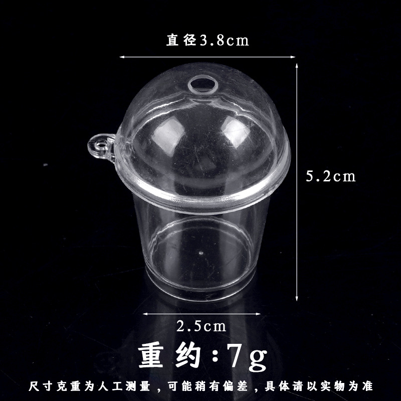 Simulación Mini Copa de mousse Taza de salvado de madera Diy Taza de té de leche hecha a mano Accesorios de recipiente vacío Taza de helado de juego de comida en miniatura