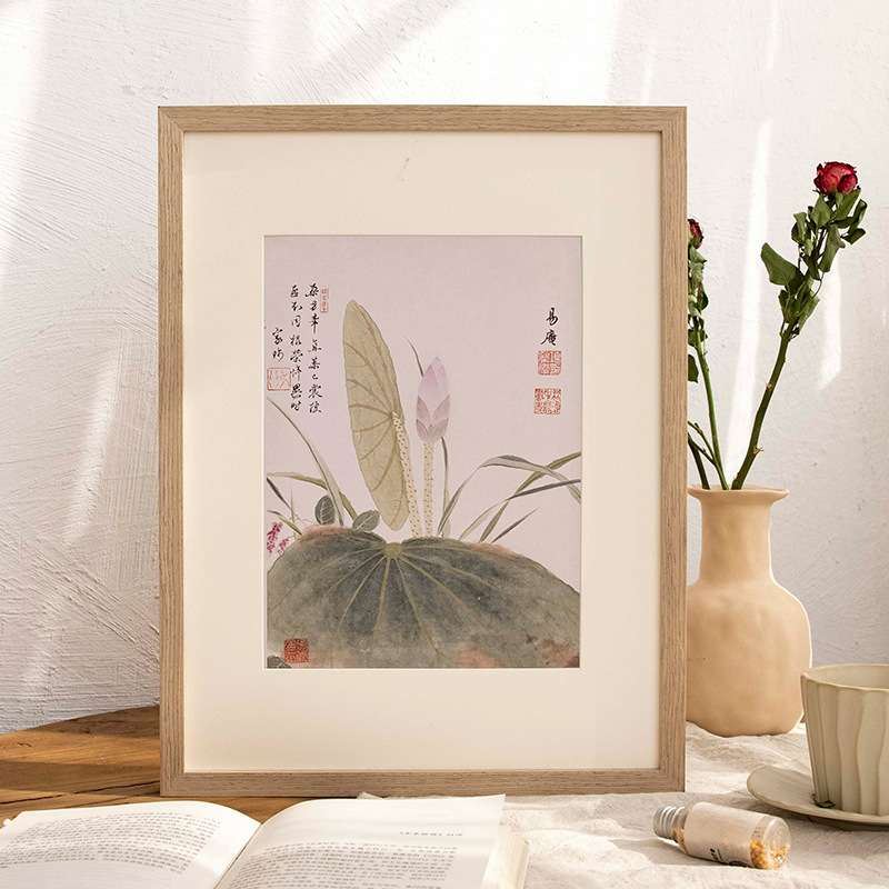 木造の絵の枠は表装して壁の4k 8kの水彩の筋理画のスケッチの写真の枠の3a 4木のスケッチのパズルのフレームの20を掛けます。