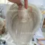 青岛真人老人混色假发