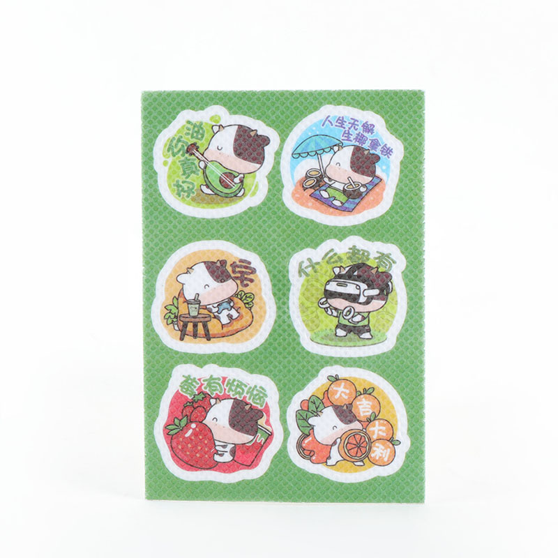 summer children's cartoon oil