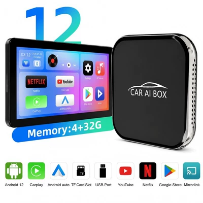 Cross-Border Three-In-One Wired to Simsiz CarPlay və Android Auto - three-in-one-android-box-432g