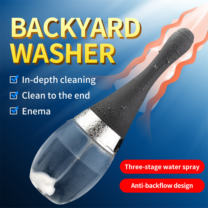Men's and women's anal dual-purpose cleaner electric automatic cleaner anal washing tool adult alternative supplies