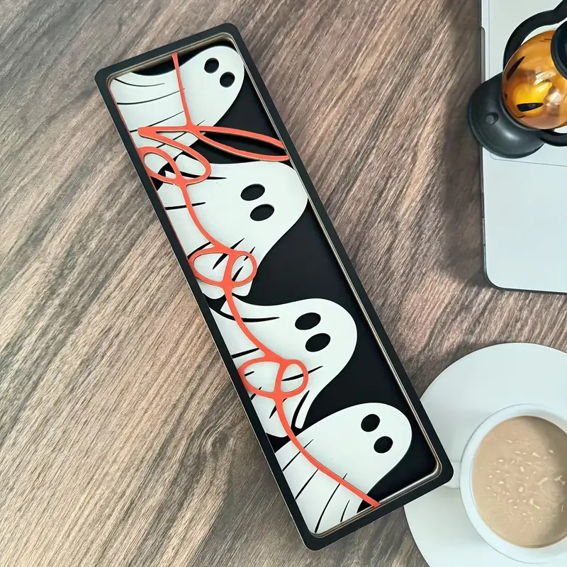 クロスボーダー新製品ハロウィンホワイトゴーストBOO木製装飾品ホームデコレーションパーティーセンターデスクトップ装飾品|undefined