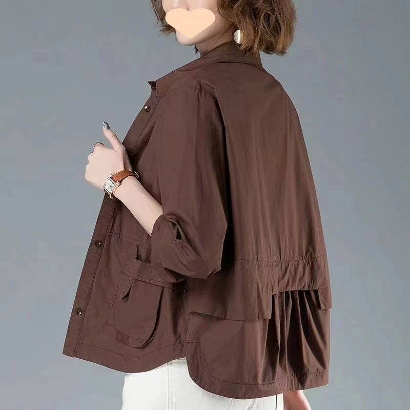 Thin jacket, shirt for leisure, loose fit