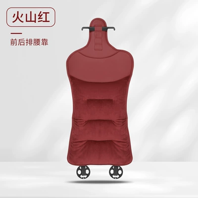 five-seat car seat cushion cover | Seat cushion, seat cover - flannel-backrest-single-piece-volcanic-red-customizable-car-logos-can-be-placed-please-leave-a-message-for-the-car-model-when-placing-an-order