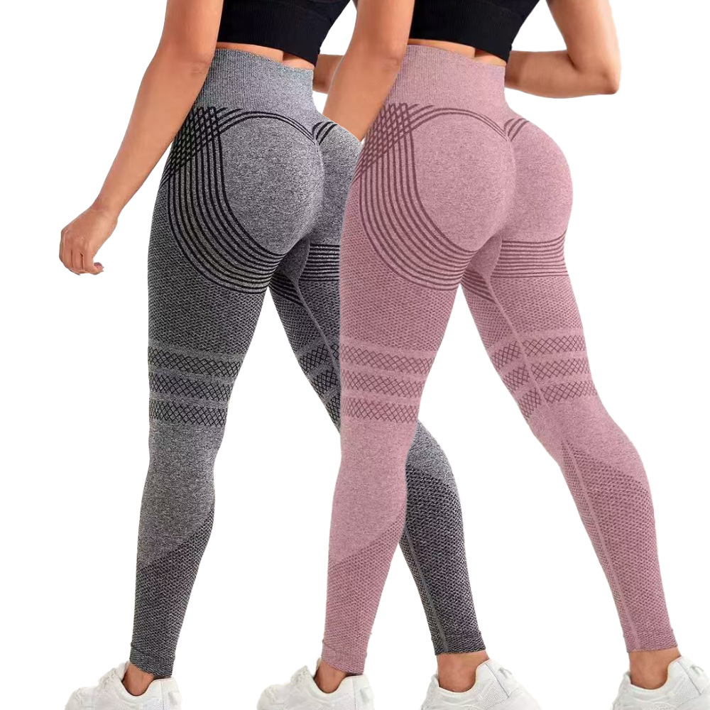 Cross-Border Popular Fitness Pants for Women, Peach Butt Lift, Tight-Fitting Yoga Pants, Quick-Drying Training Running Yoga Pants, Autumn and Winter