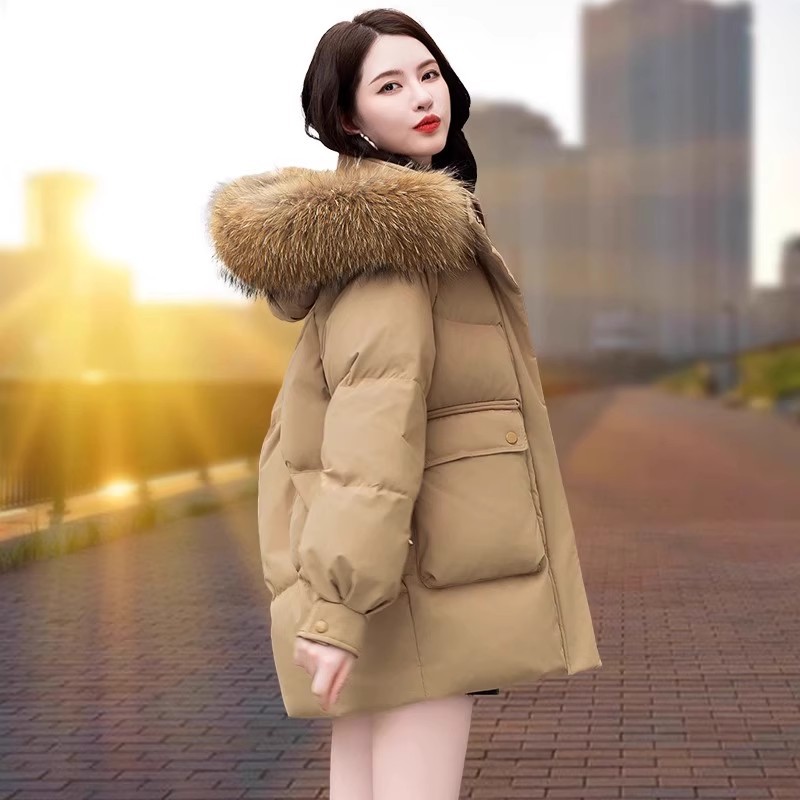 카키(너구리털 칼라)