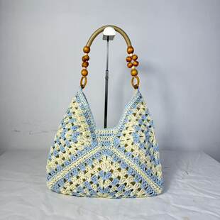 (Cross-border trading), straw beach shoulder bag, woven basket
